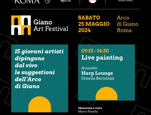 A Roma, l’Arco di Giano si veste di arte contemporanea con la pittura dal vivo dei 15 giovani artisti di Giano Art Festival